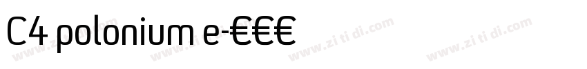 C4 polonium e字体转换